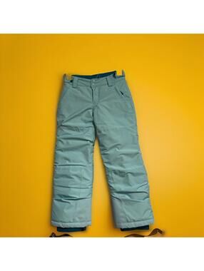 NWT Patagonia Kids Size L 12 Powder Town Snow Ski Pants Skiff Blue